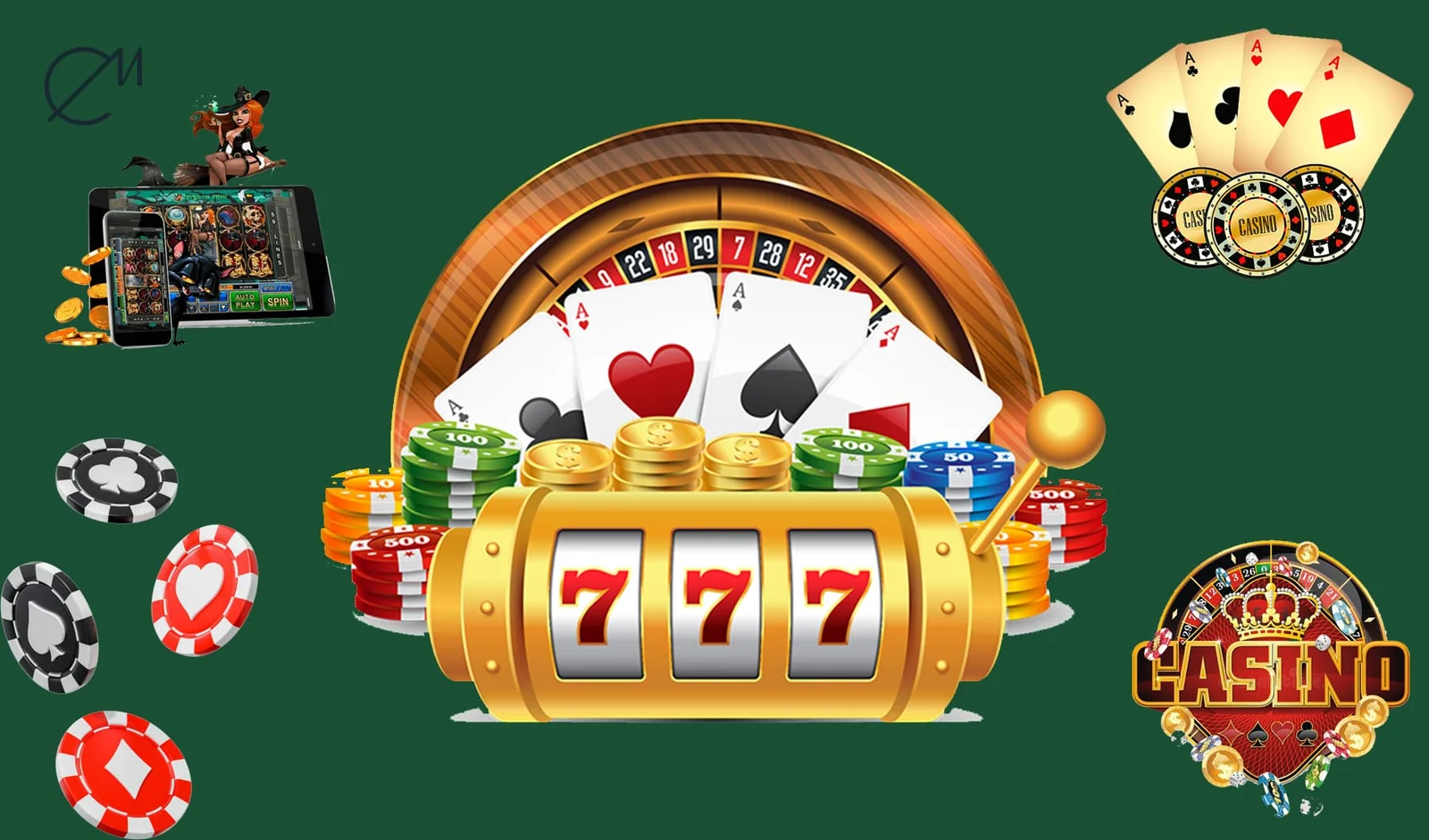 Tampilan meja kartu dan chip pada kasino MERDEKA138